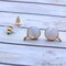 Round Gemstone Stud Earrings with Loop, 12x9mm Gold Plated DIY Earring Findings, GemMartUSA (90023)